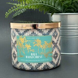 BBW Bali Rainforest (Orange & White Pineapple) Bath & Body Works 3 Wick Candle